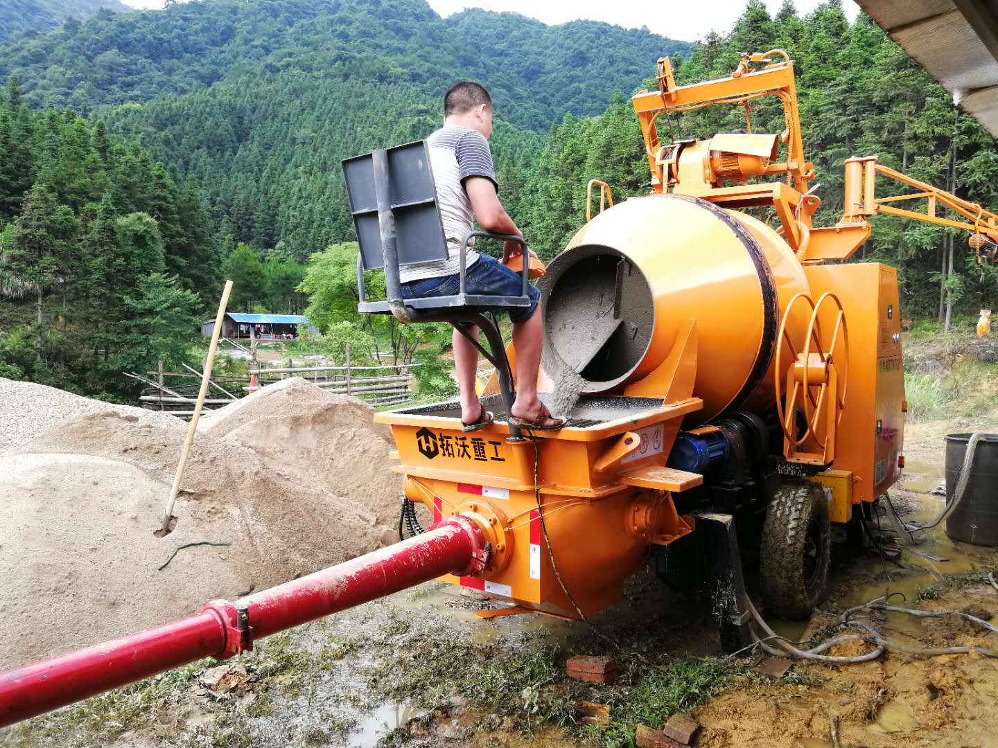 攪拌泵送一體機